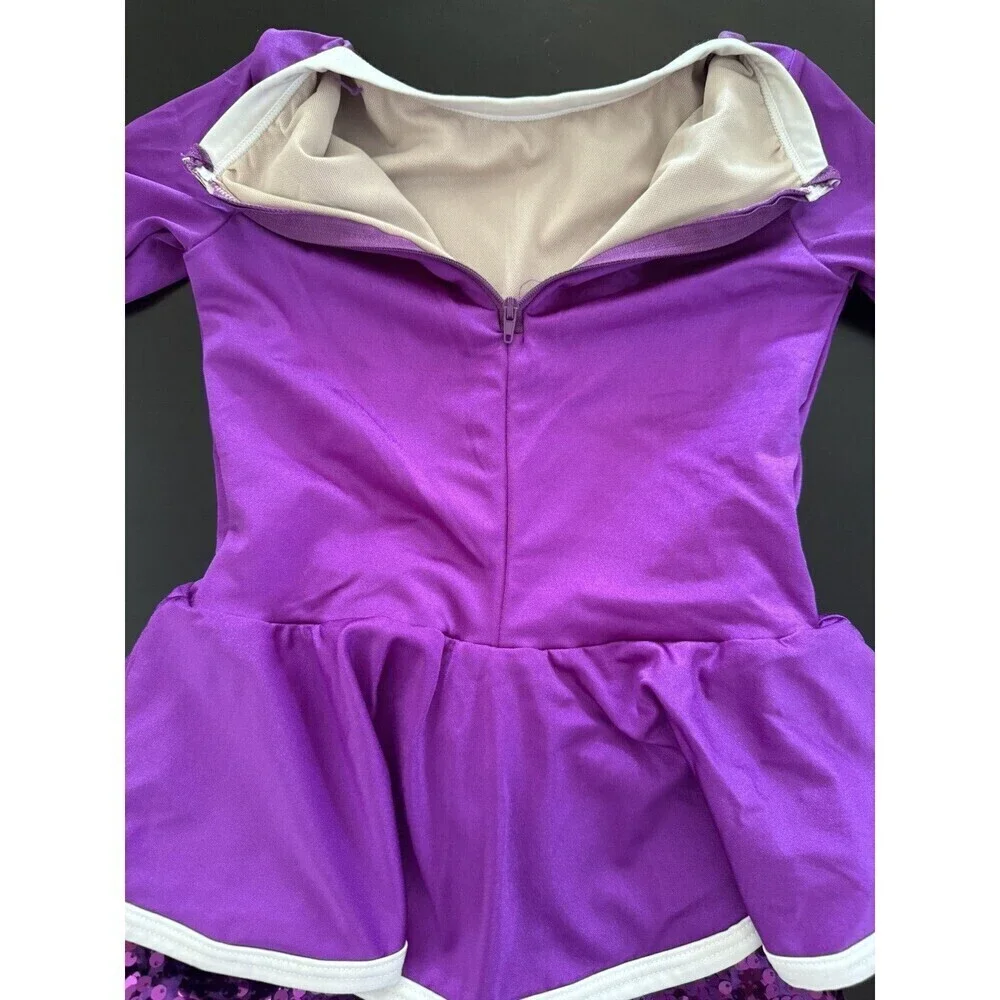 Weissman Dance Costume Weissman Pump Up The Jam sequin purple girl's MC 11/12